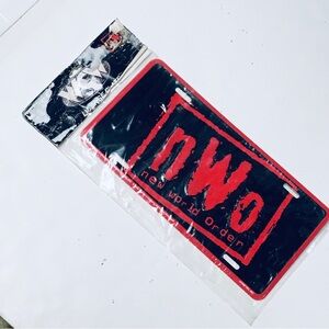 WCW/NWO 1998, “Rules And Bones Are Meant To Be Broken” License Plate. New Sealed